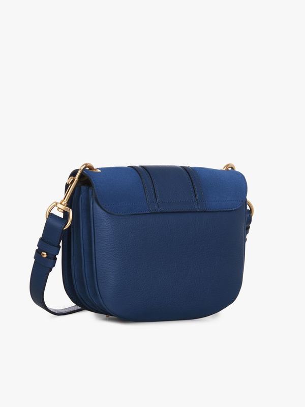 Chloé Bandolera Mujer Hana Azul Oscuro Suede Cowhide CREW16827